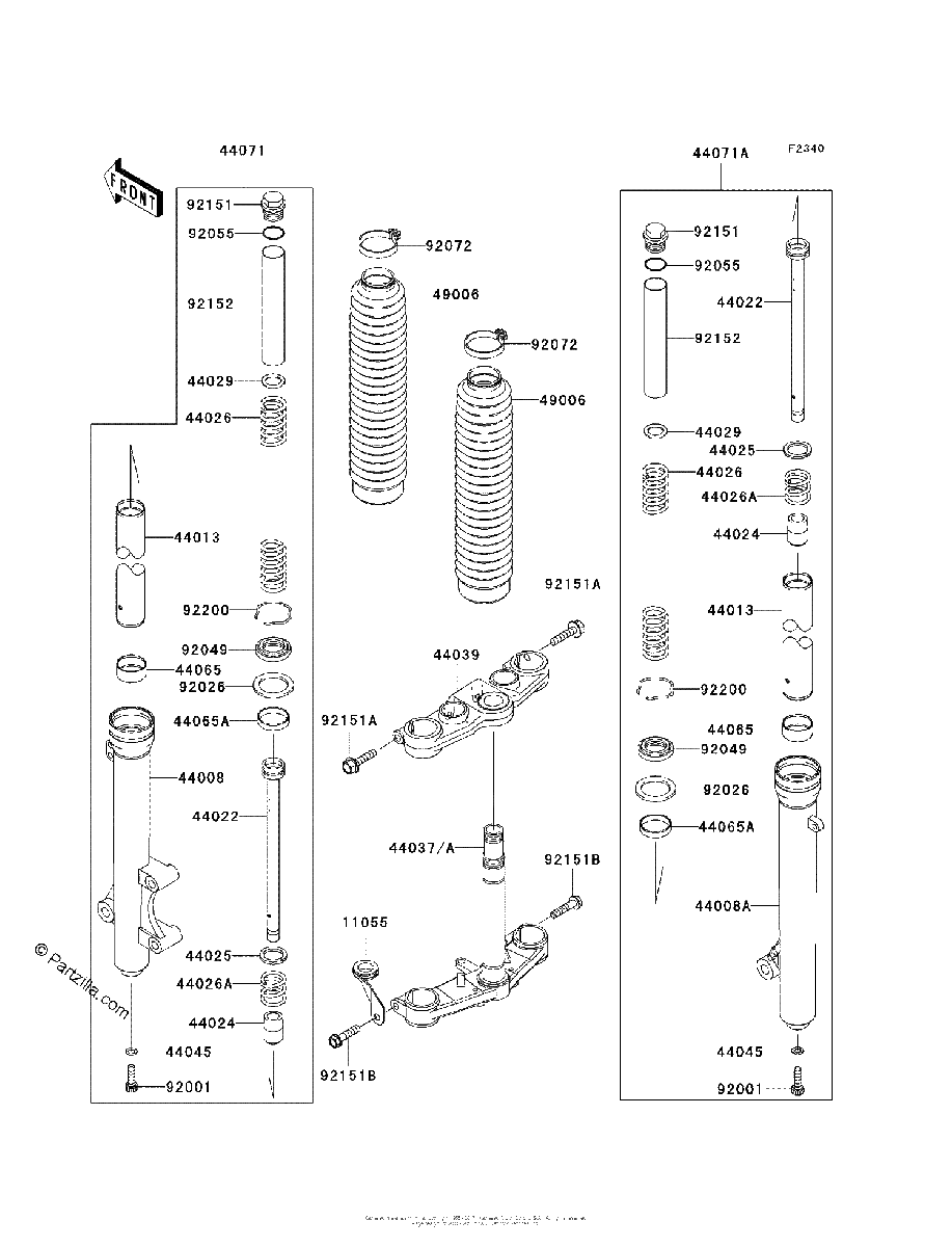 Diagrama de FRONT FORK