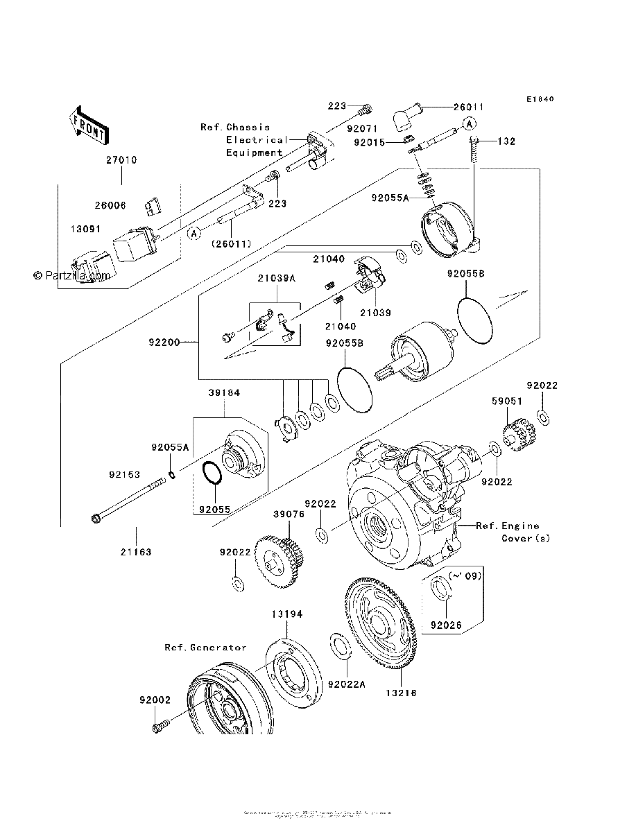 Diagrama de STARTER MOTOR