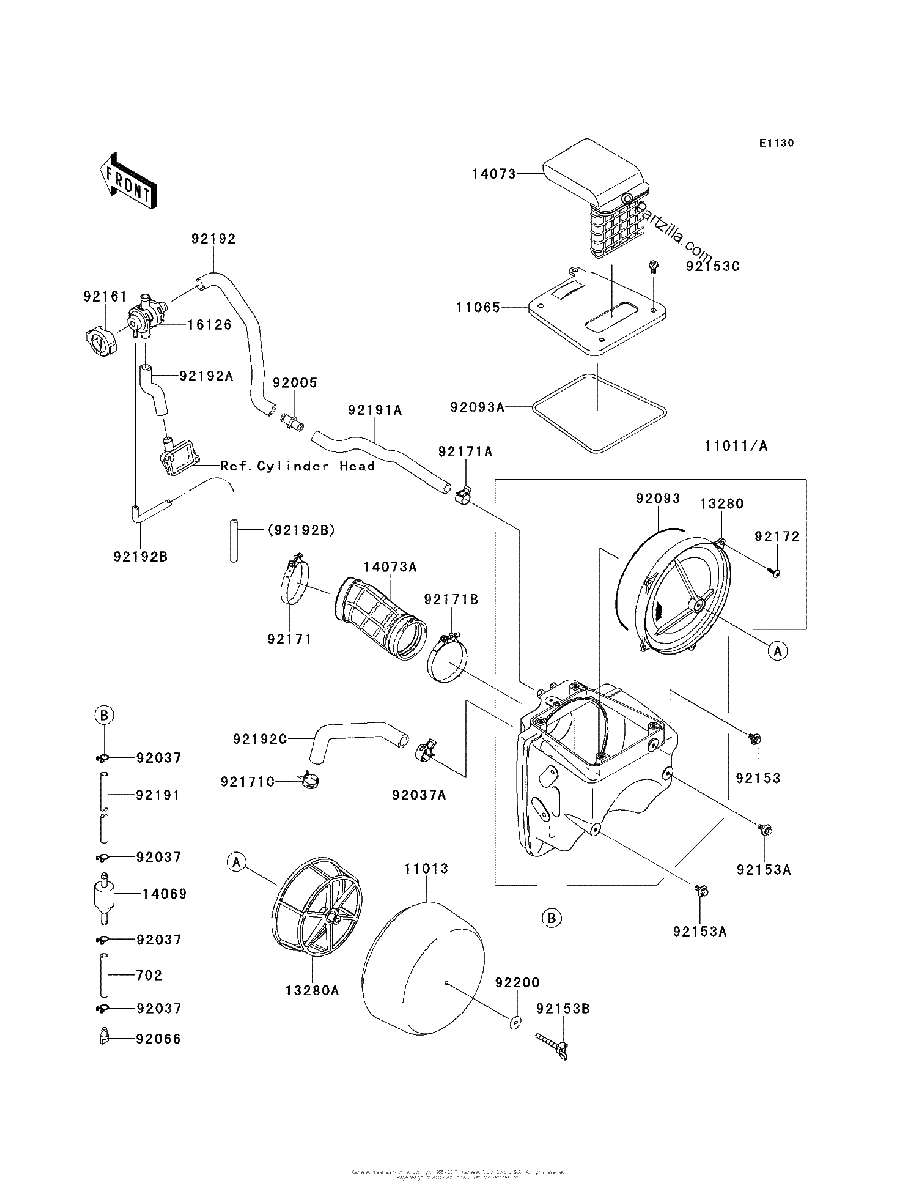Diagrama de AIR CLEANER