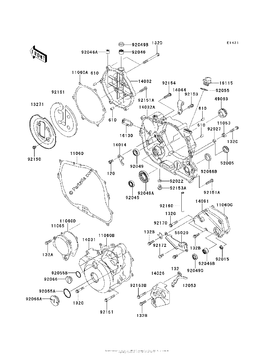 Diagrama de ENGINE COVER S