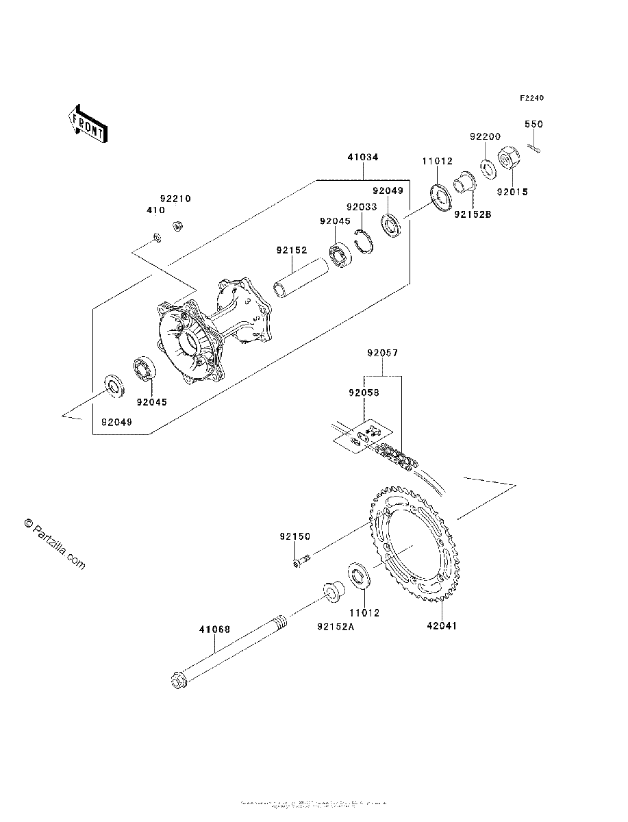 Diagrama de REAR HUB