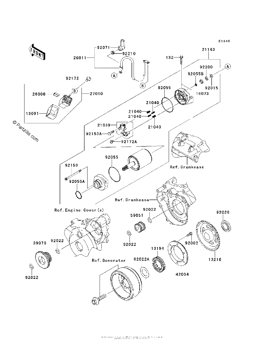 Diagrama de STARTER MOTOR
