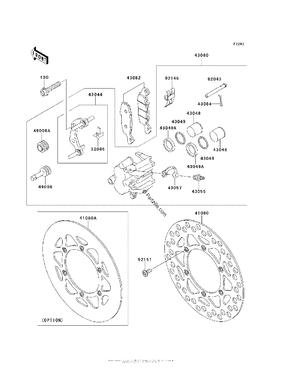 Diagrama de FRONT BRAKE