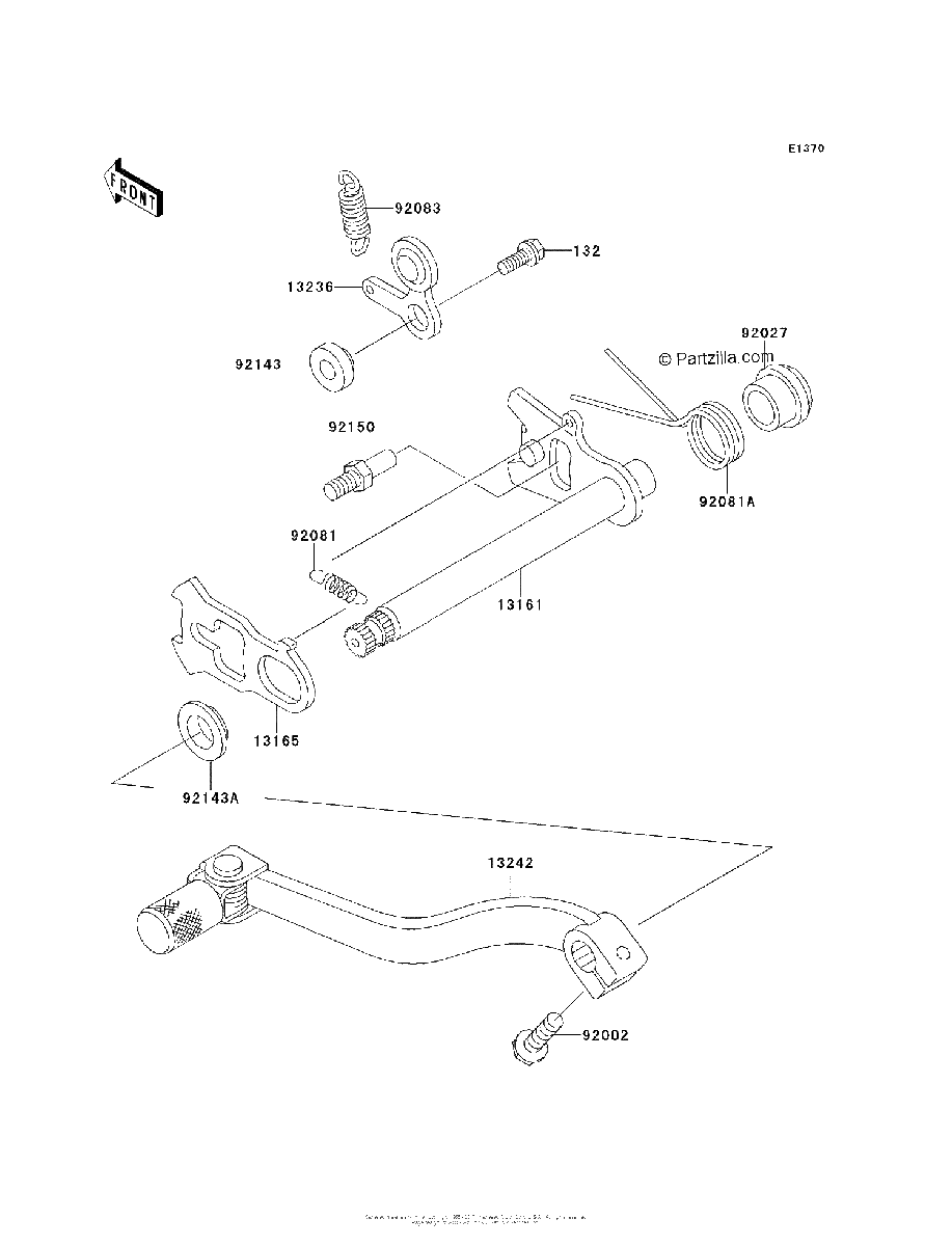 Diagrama de GEAR CHANGE MECHANISM
