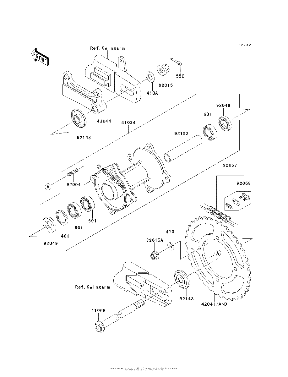 Diagrama de REAR HUB