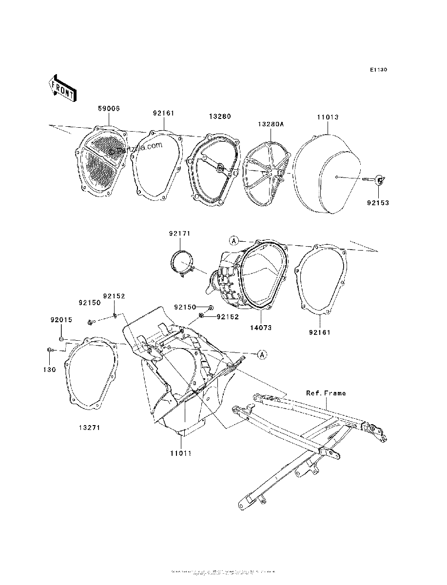 Diagrama de AIR CLEANER