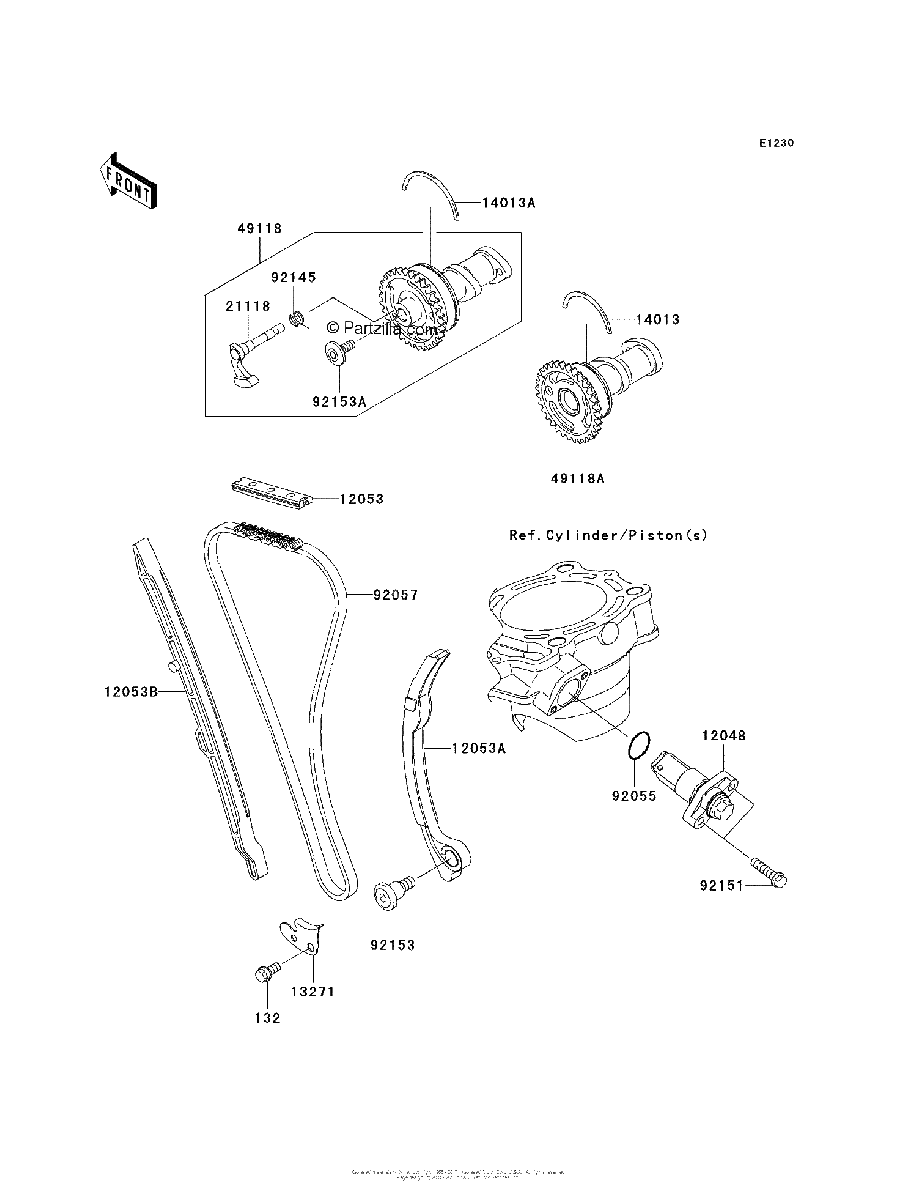 Diagrama de CAMSHAFT S TENSIONER