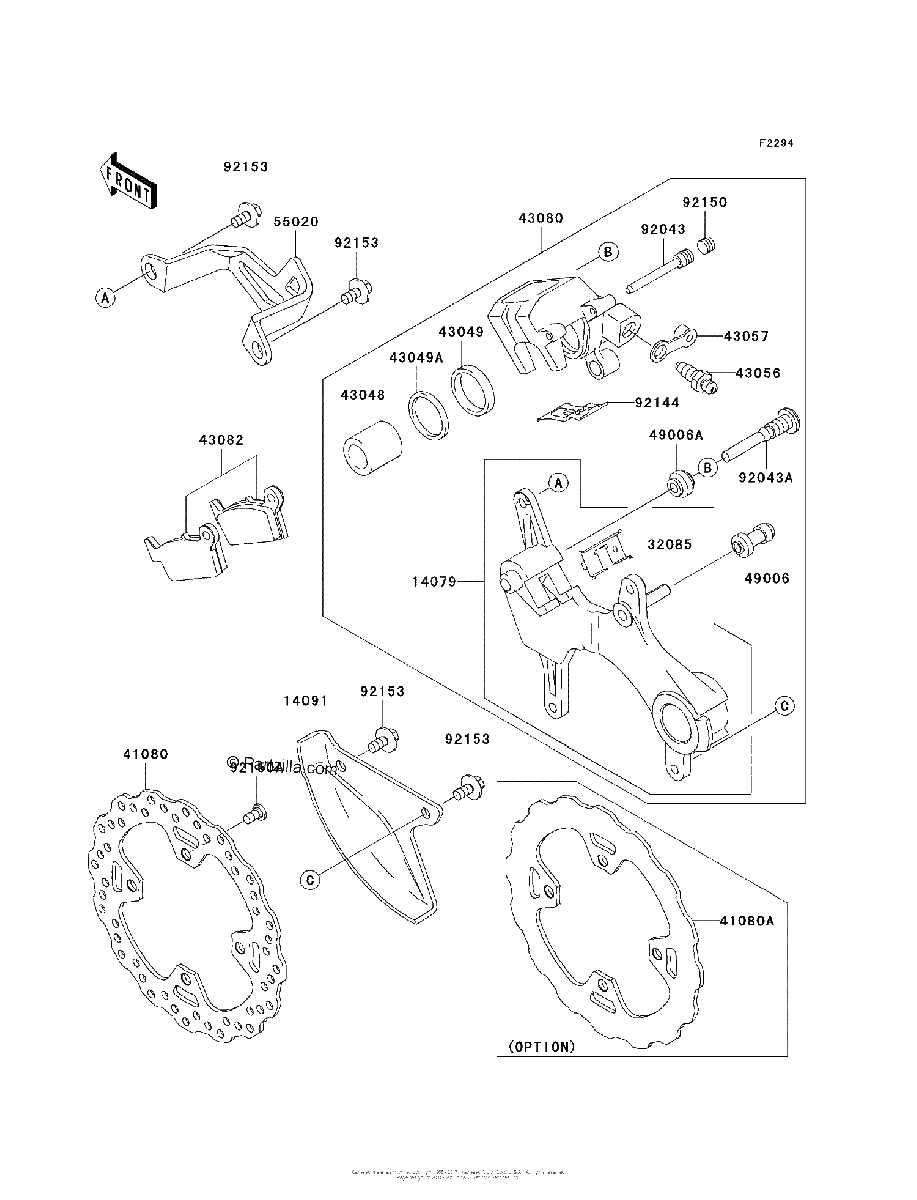 Diagrama de REAR BRAKE