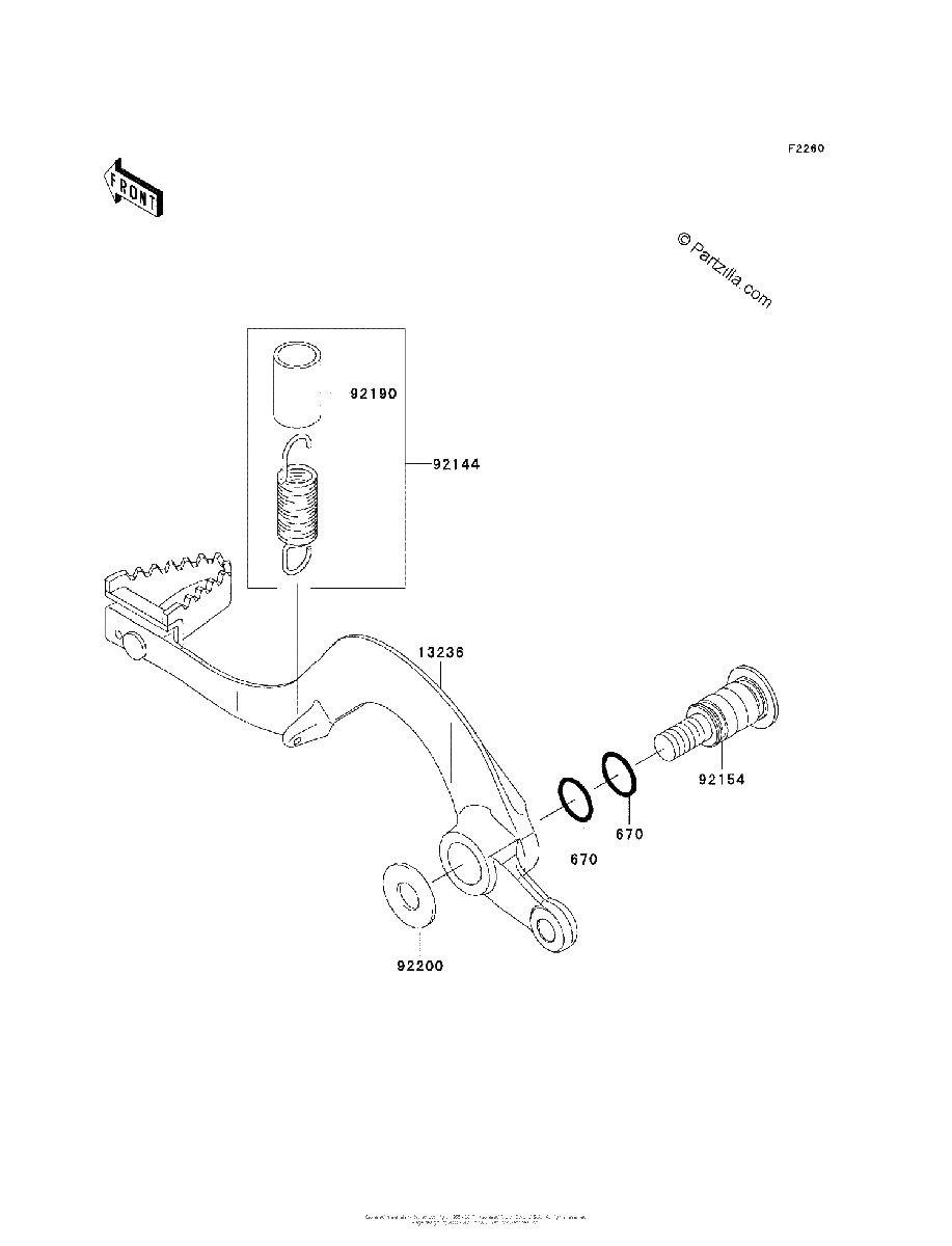 Diagrama de BRAKE PEDAL