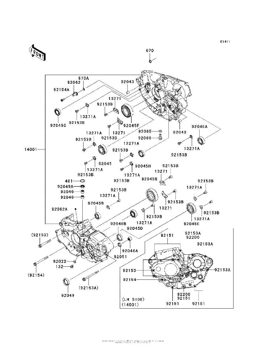 Diagrama de CRANKCASE