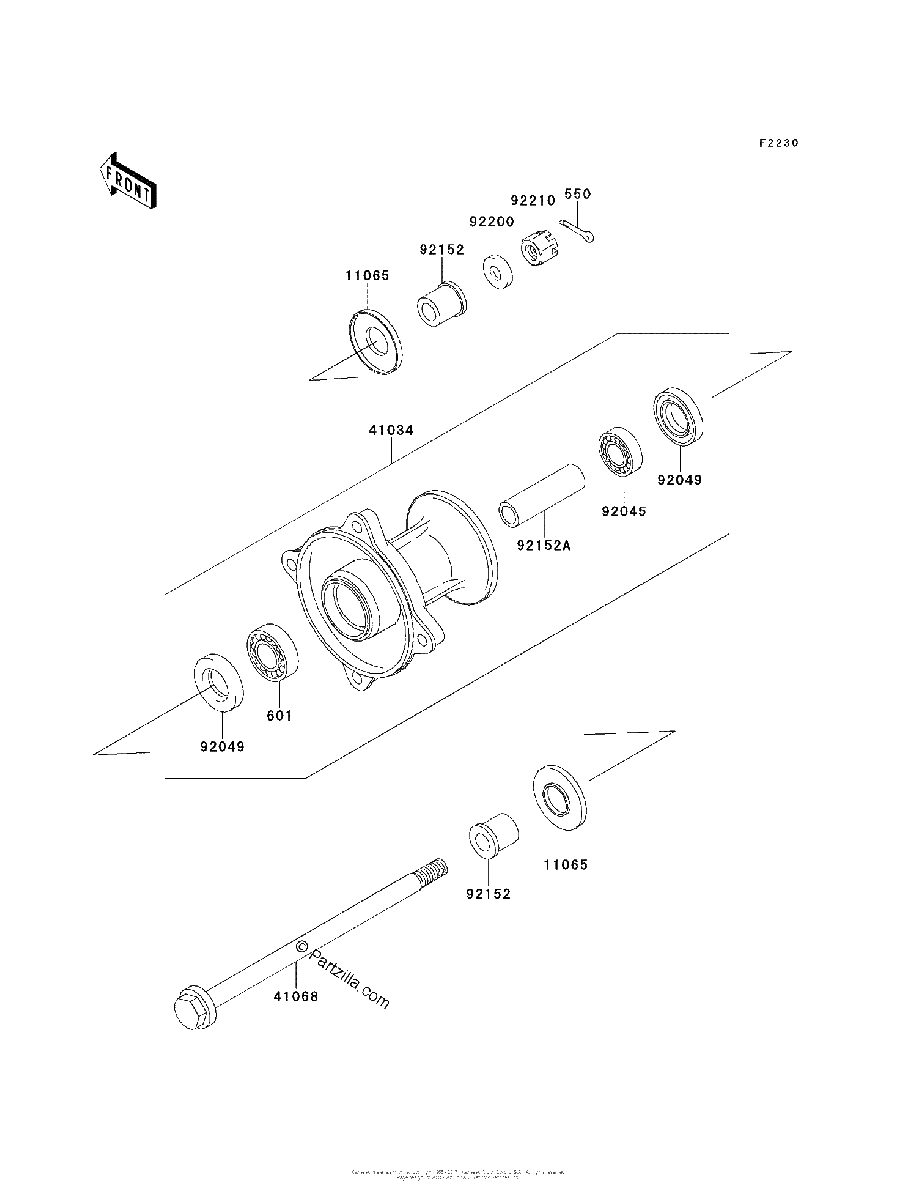Diagrama de FRONT HUB