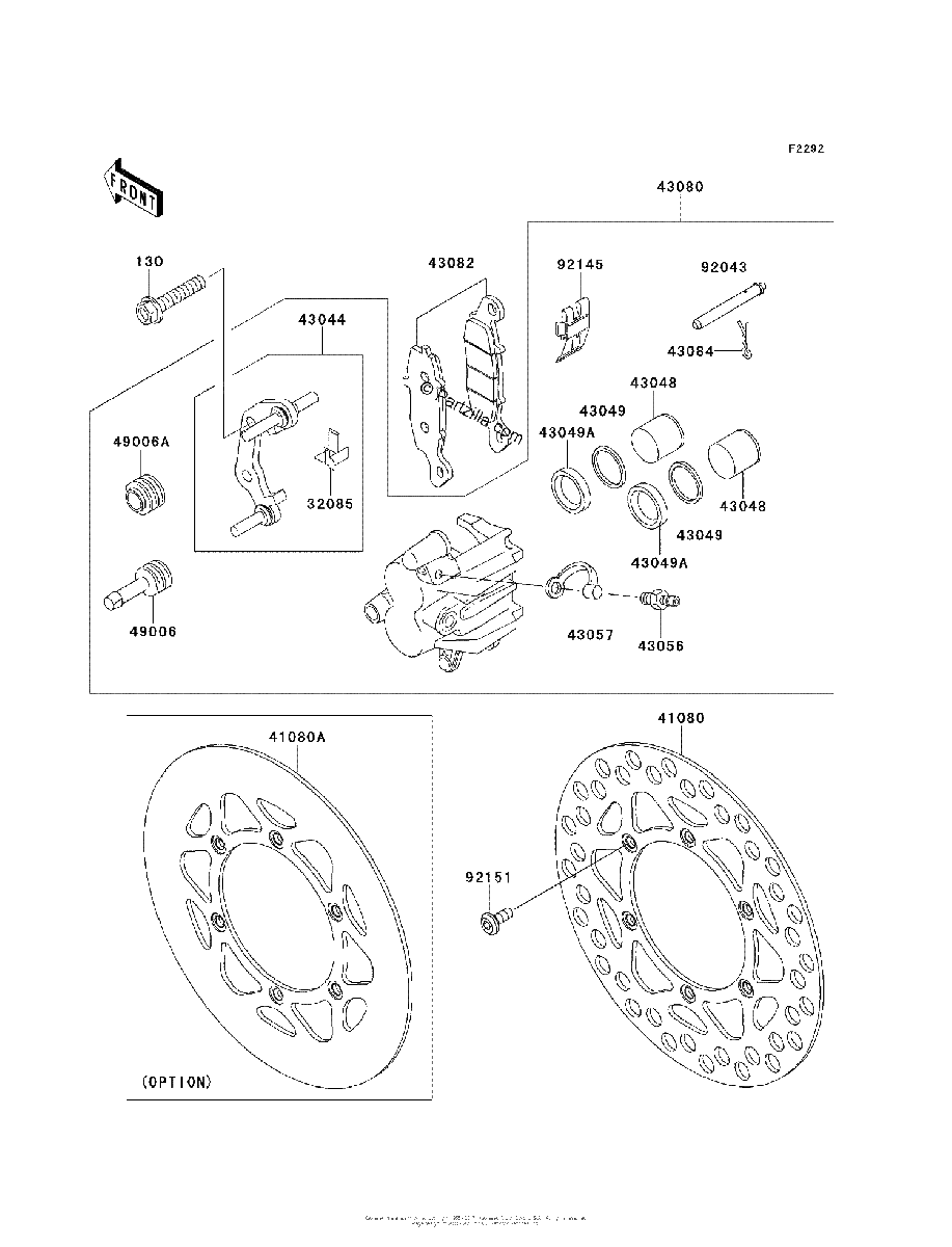 Diagrama de FRONT BRAKE