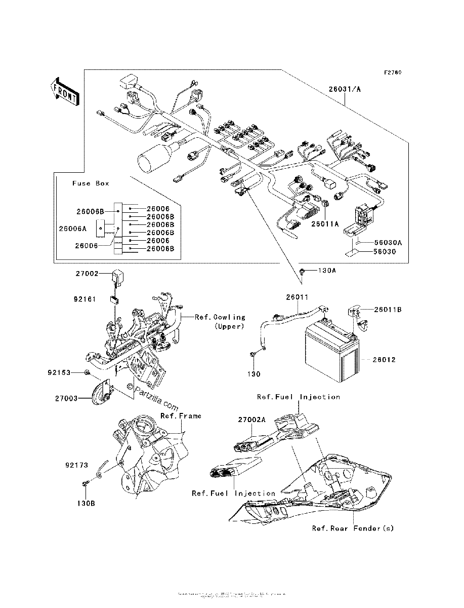 Diagrama de CHASSIS ELECTRICAL EQUIPMENT