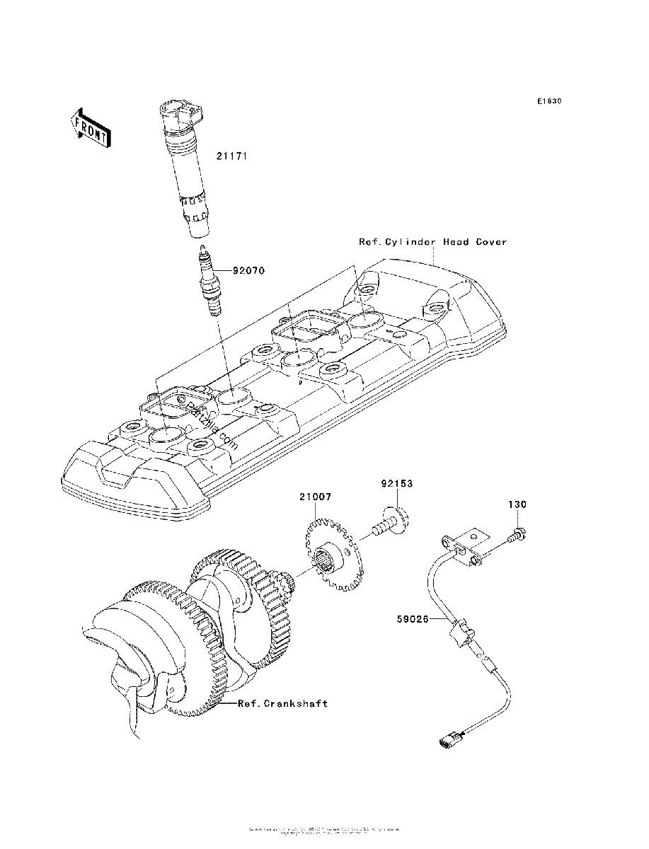 Diagrama de IGNITION SYSTEM