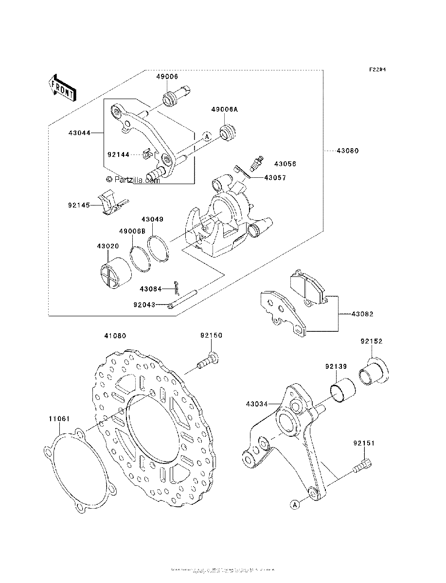 Diagrama de REAR BRAKE