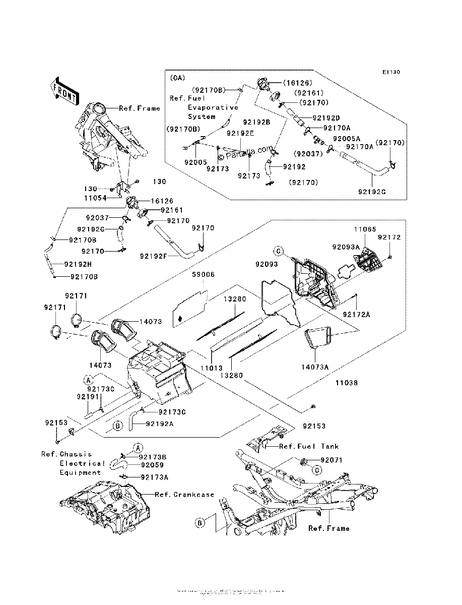 Diagrama de AIR CLEANER