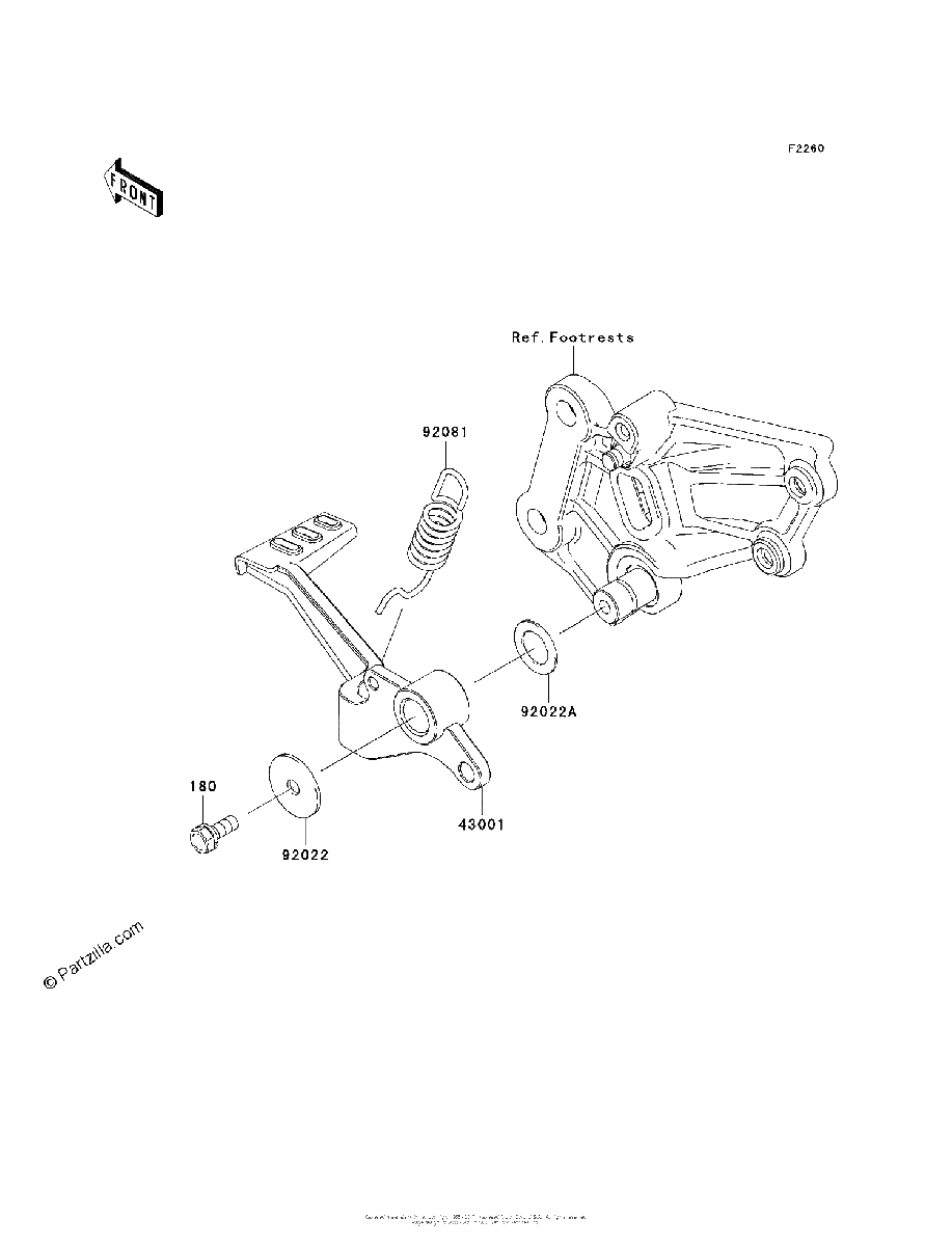 Diagrama de BRAKE PEDAL TORQUE LINK