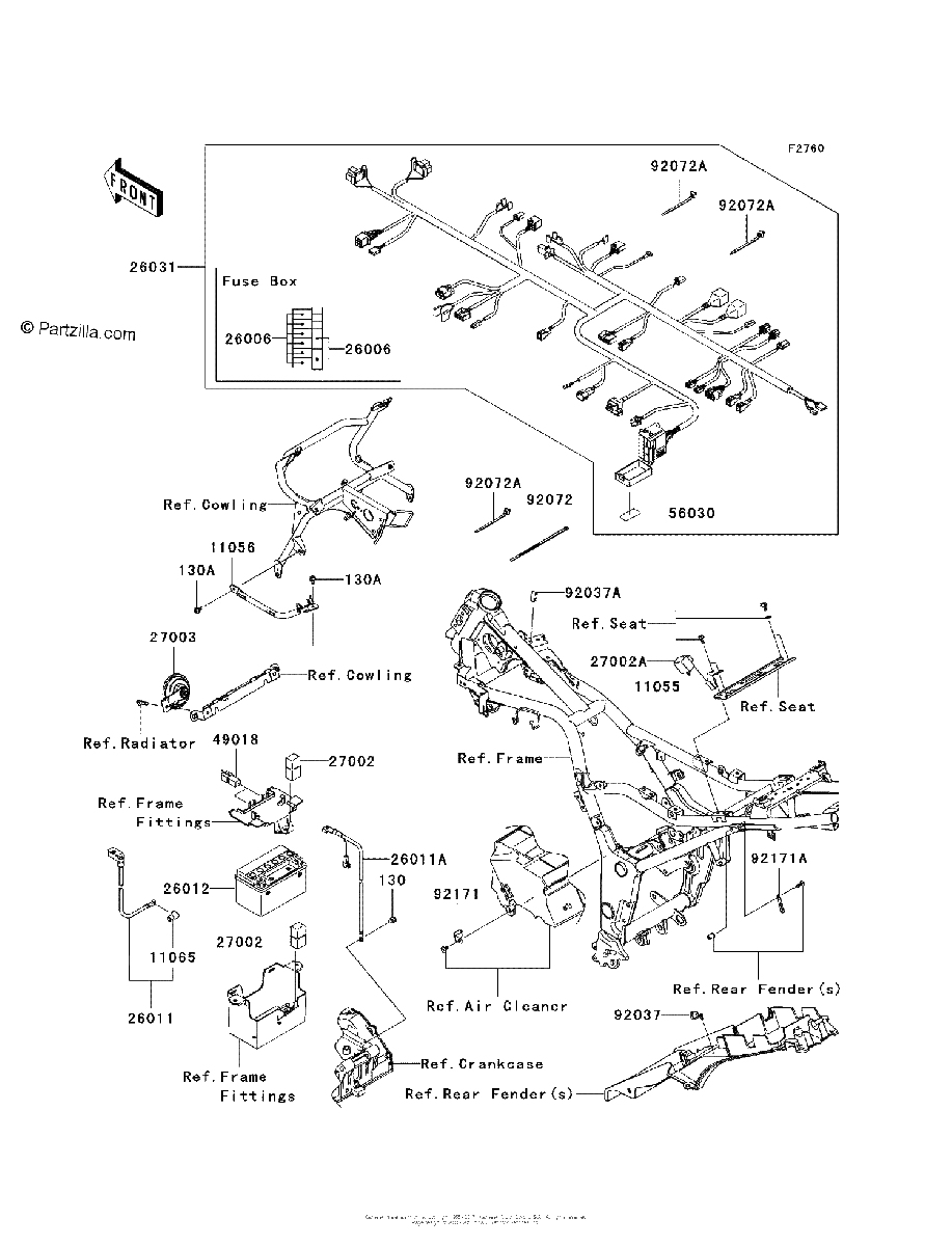 Diagrama de CHASSIS ELECTRICAL EQUIPMENT