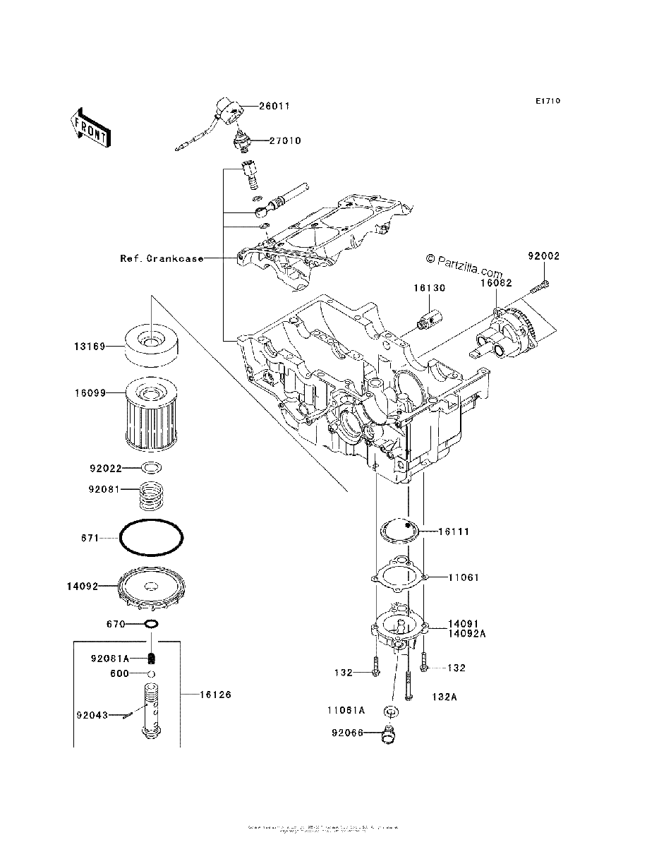 Diagrama de OIL PUMP OIL FILTER