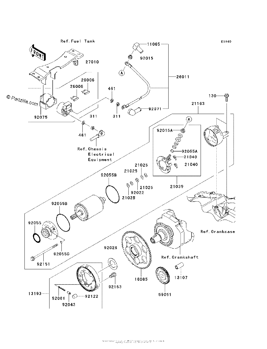 Diagrama de STARTER MOTOR