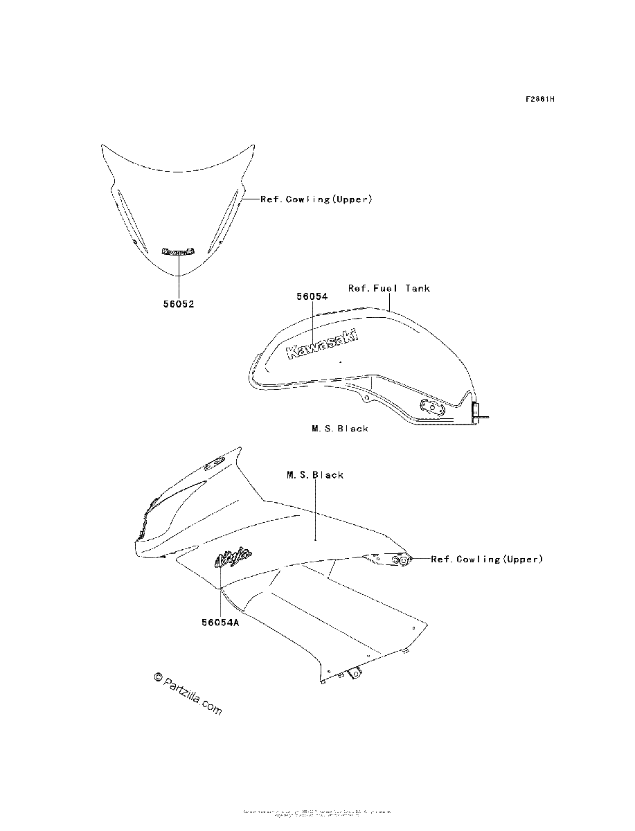 Diagrama de DECALS M S BLACK CBF