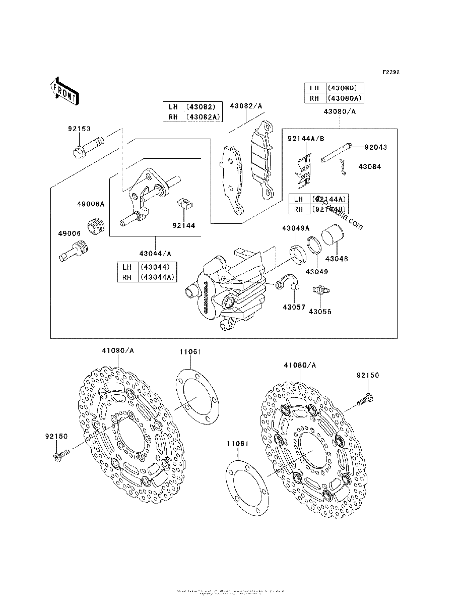 Diagrama de FRONT BRAKE