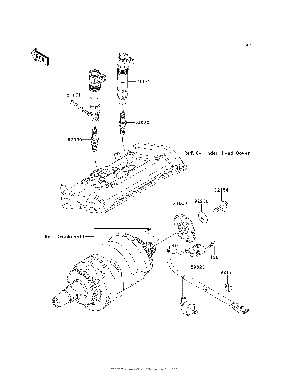 Diagrama de IGNITION SYSTEM
