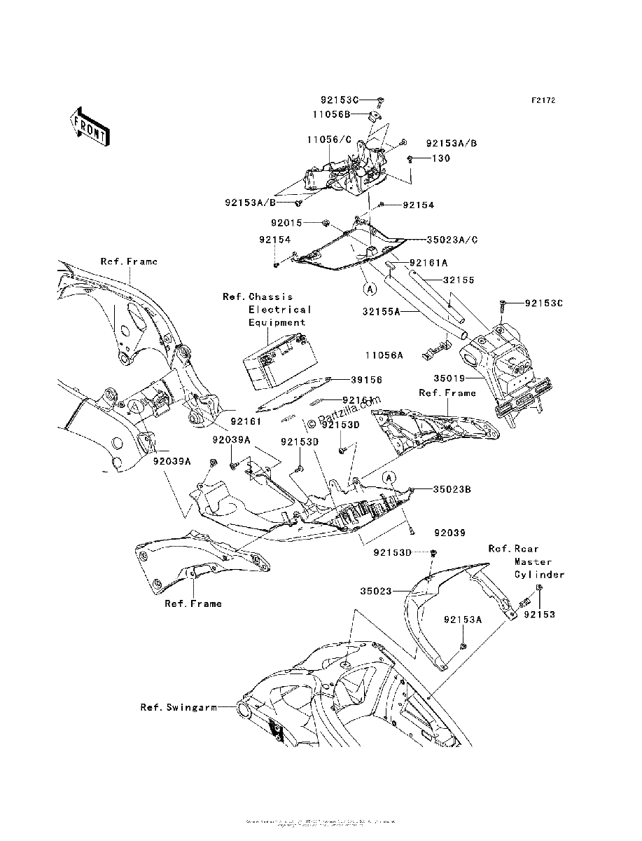 Diagrama de REAR FENDER S