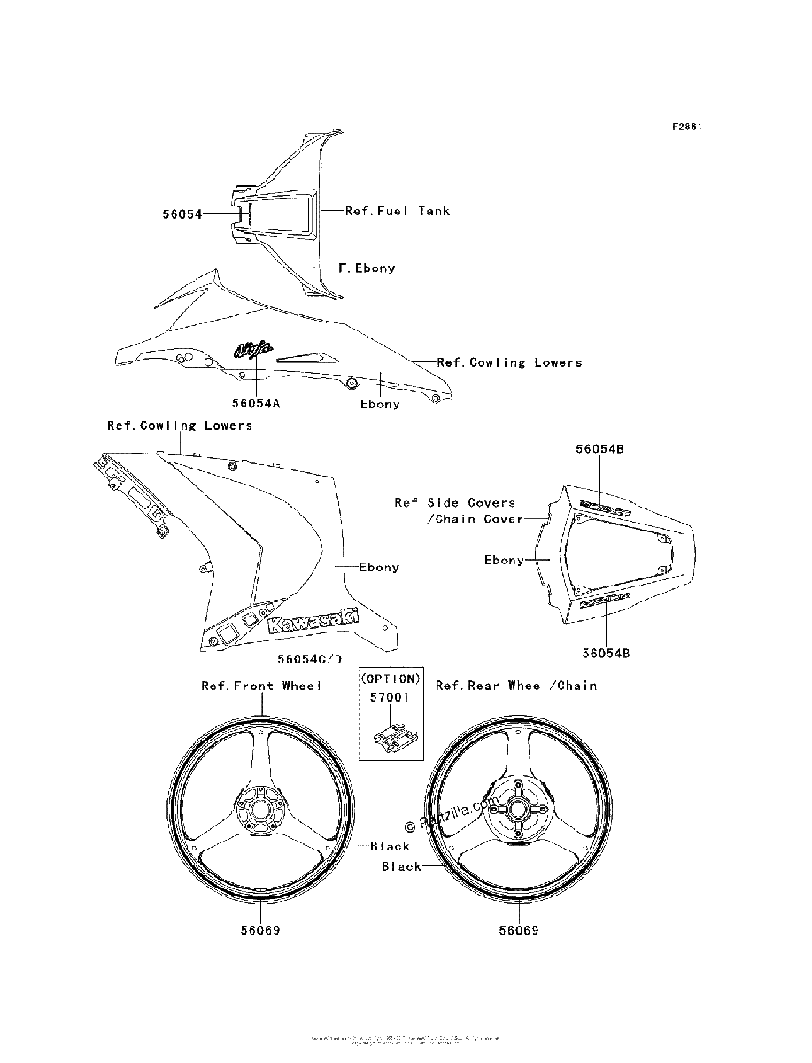 Diagrama de DECALS EBONY JBF