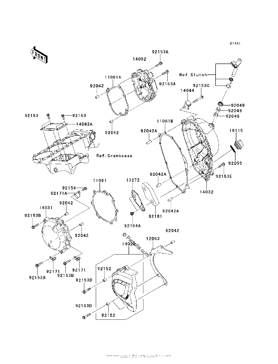 Diagrama de ENGINE COVER S