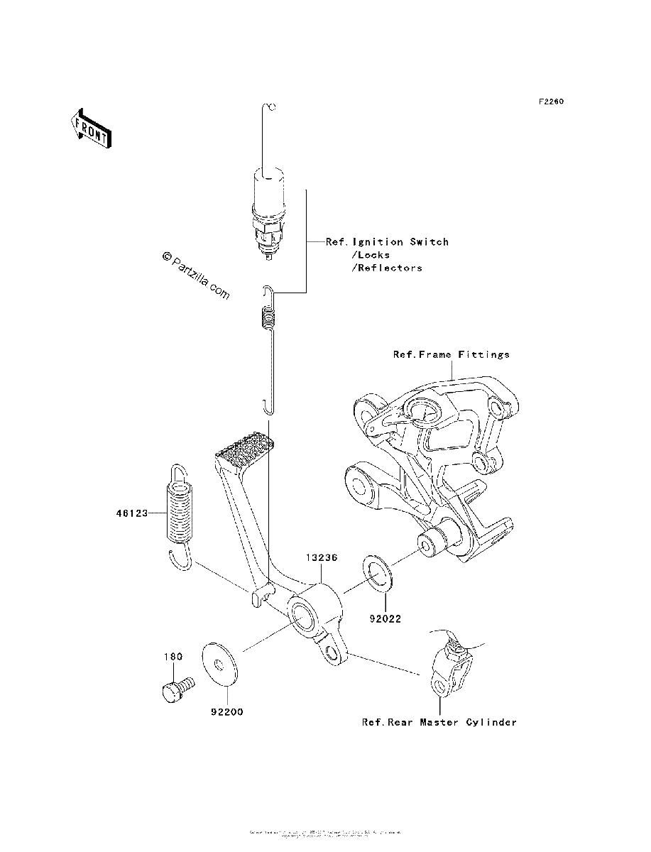 Diagrama de BRAKE PEDAL TORQUE LINK