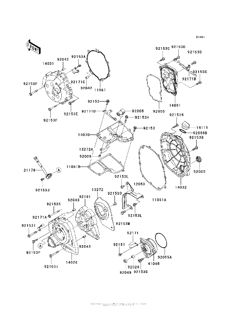 Diagrama de ENGINE COVER S