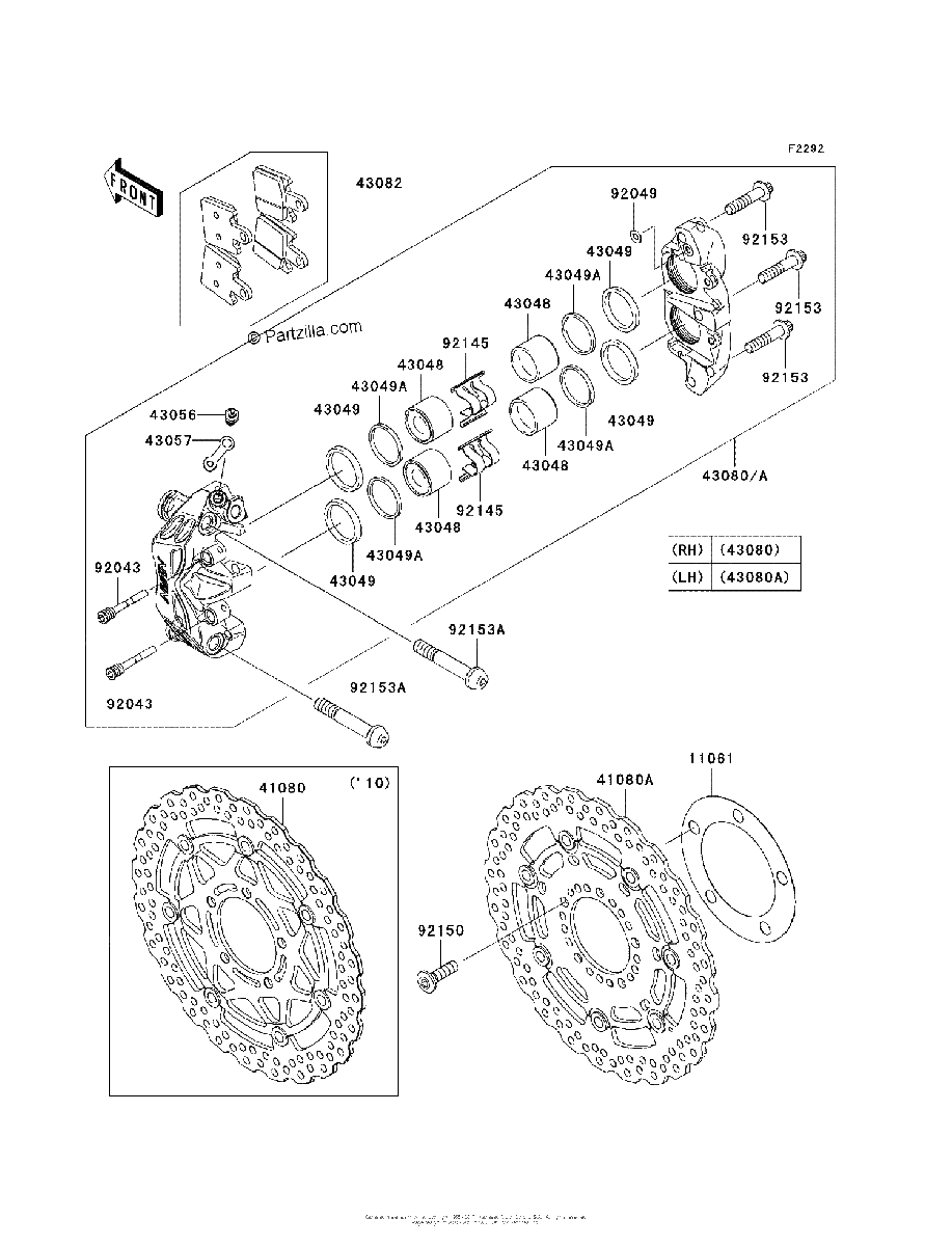 Diagrama de FRONT BRAKE