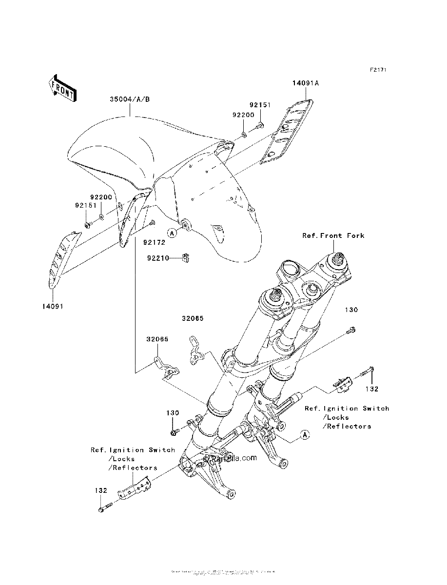 Diagrama de FRONT FENDER S