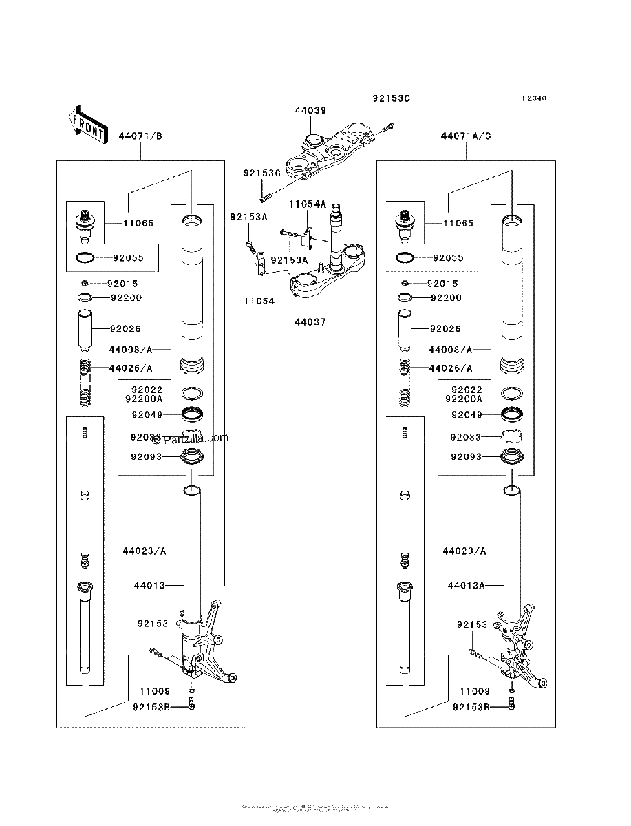 Diagrama de FRONT FORK
