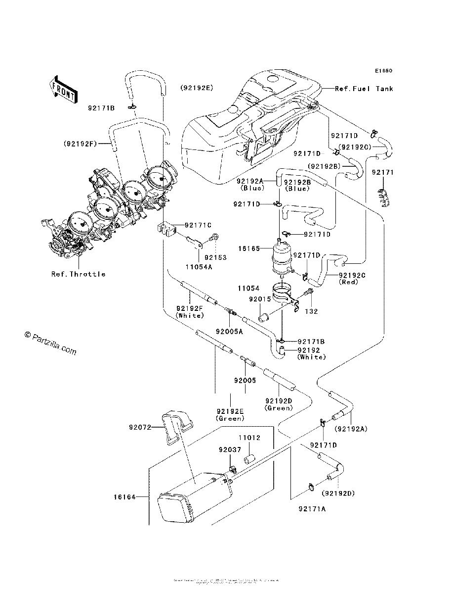 Diagrama de FUEL EVAPORATIVE SYSTEM CA