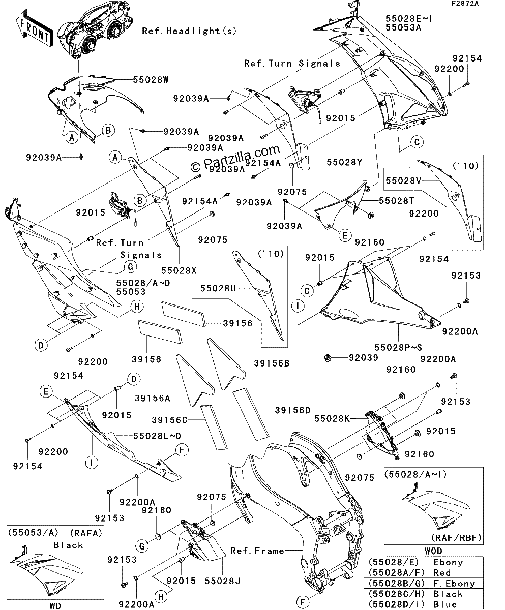 Diagrama de COWLING LOWERS RAF SIM RBF