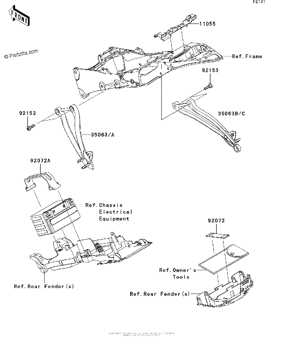 Diagrama de FRAME FITTINGS REAR