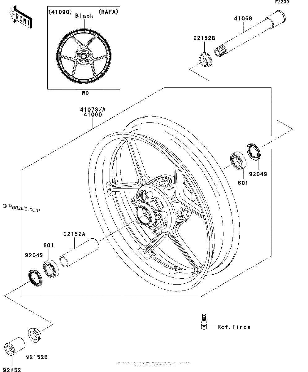 Diagrama de FRONT WHEEL