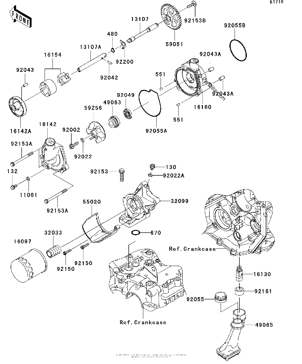 Diagrama de OIL PUMP OIL FILTER