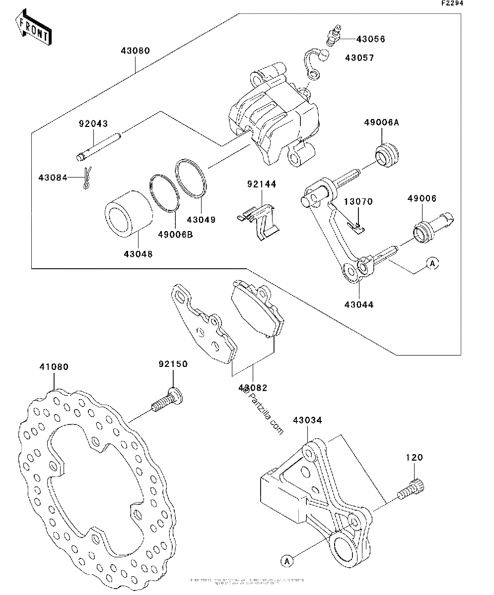 Diagrama de REAR BRAKE