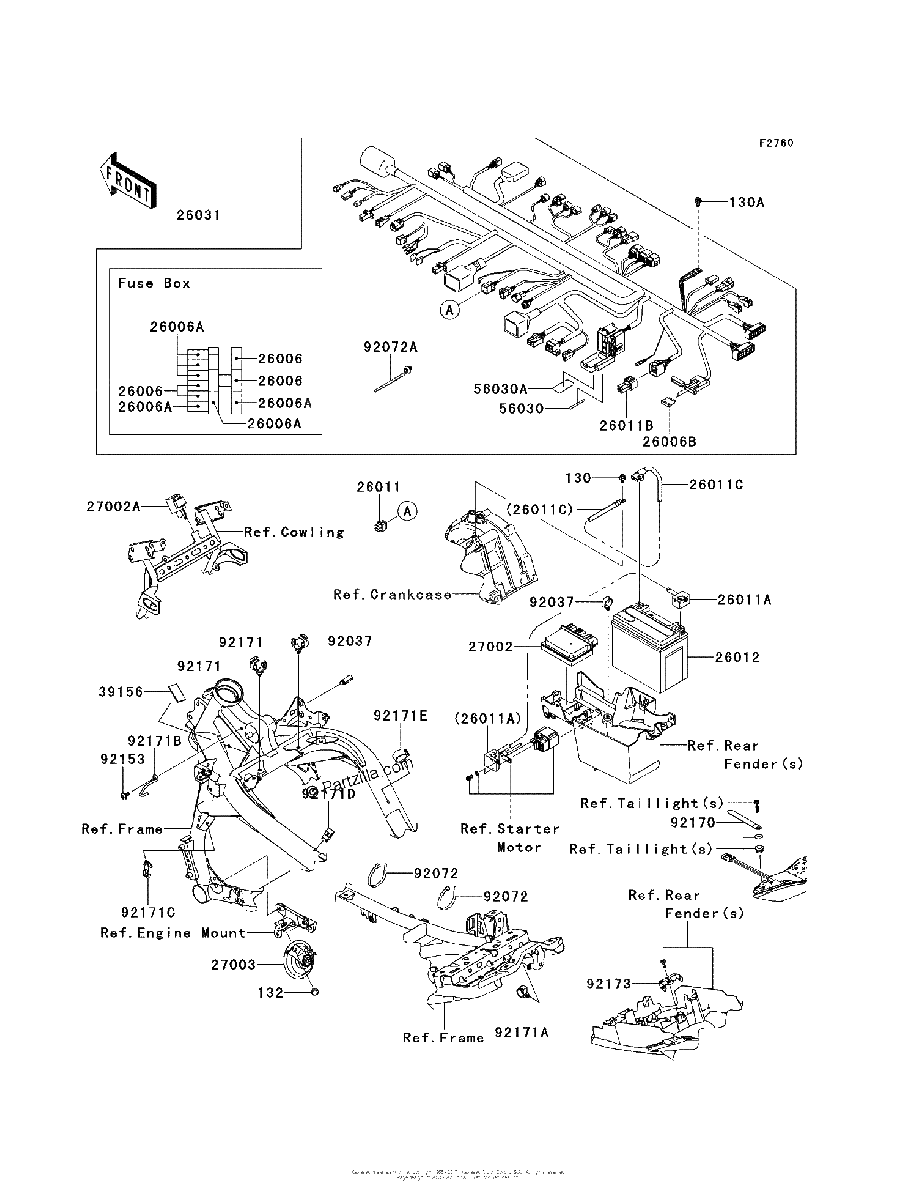 Diagrama de CHASSIS ELECTRICAL EQUIPMENT
