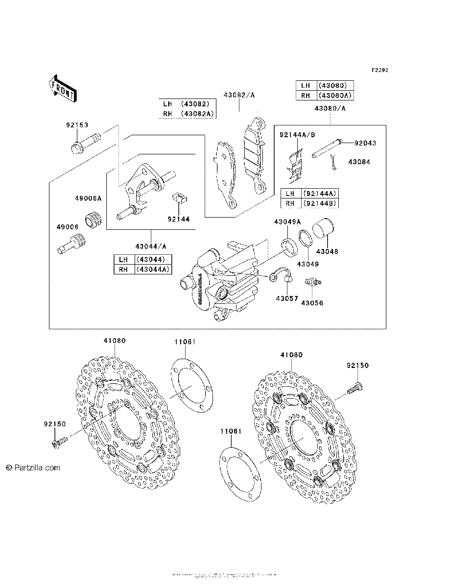 Diagrama de FRONT BRAKE
