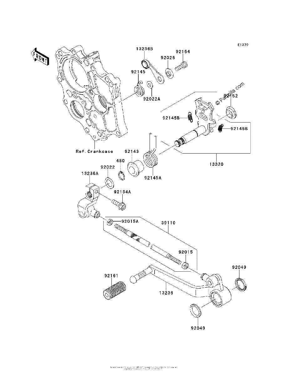 Diagrama de GEAR CHANGE MECHANISM