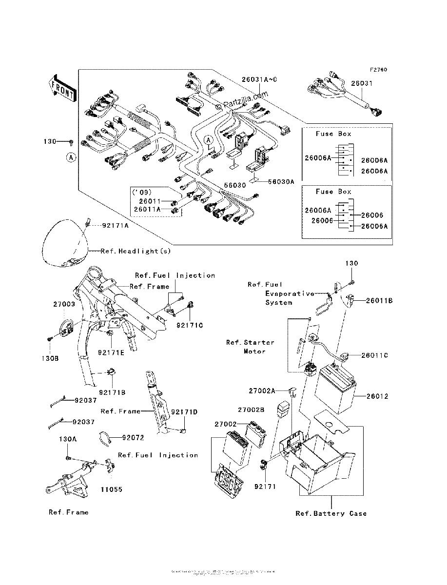 Diagrama de CHASSIS ELECTRICAL EQUIPMENT