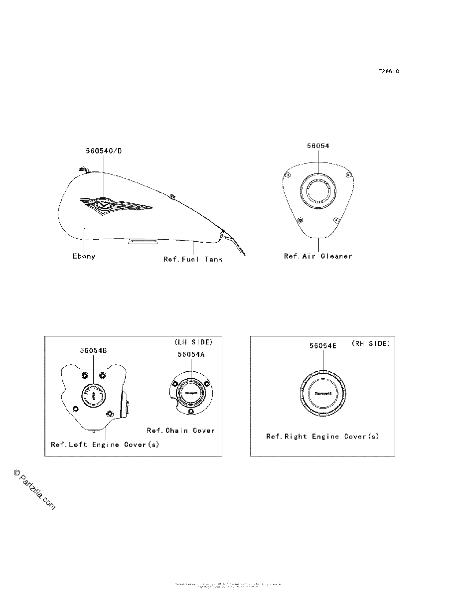 Diagrama de DECALS EBONY EBF ECF