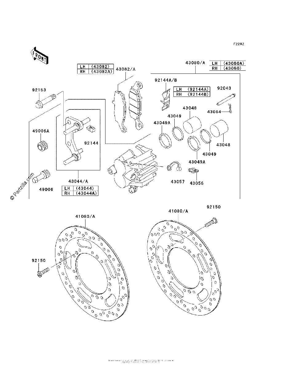 Diagrama de FRONT BRAKE