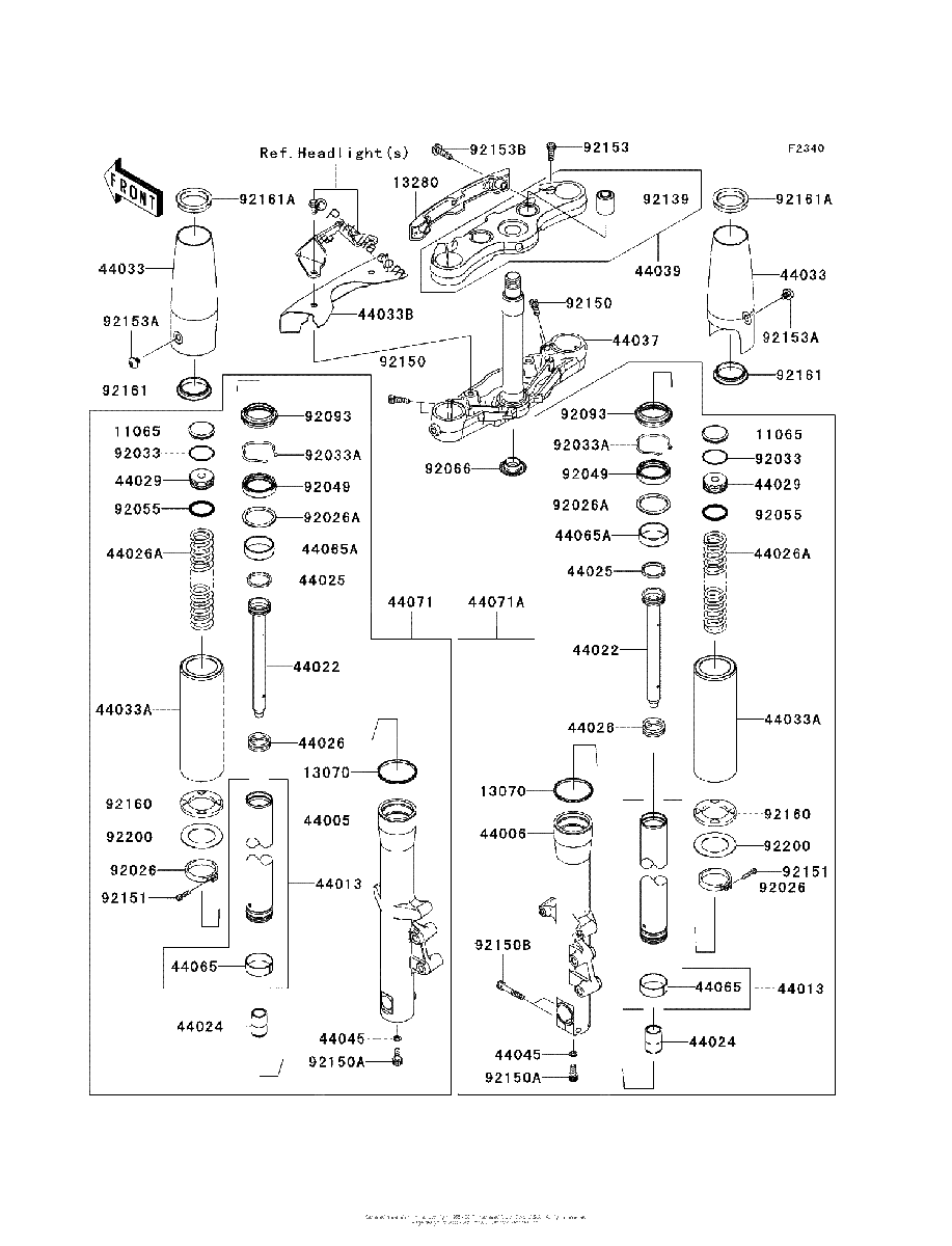 Diagrama de FRONT FORK