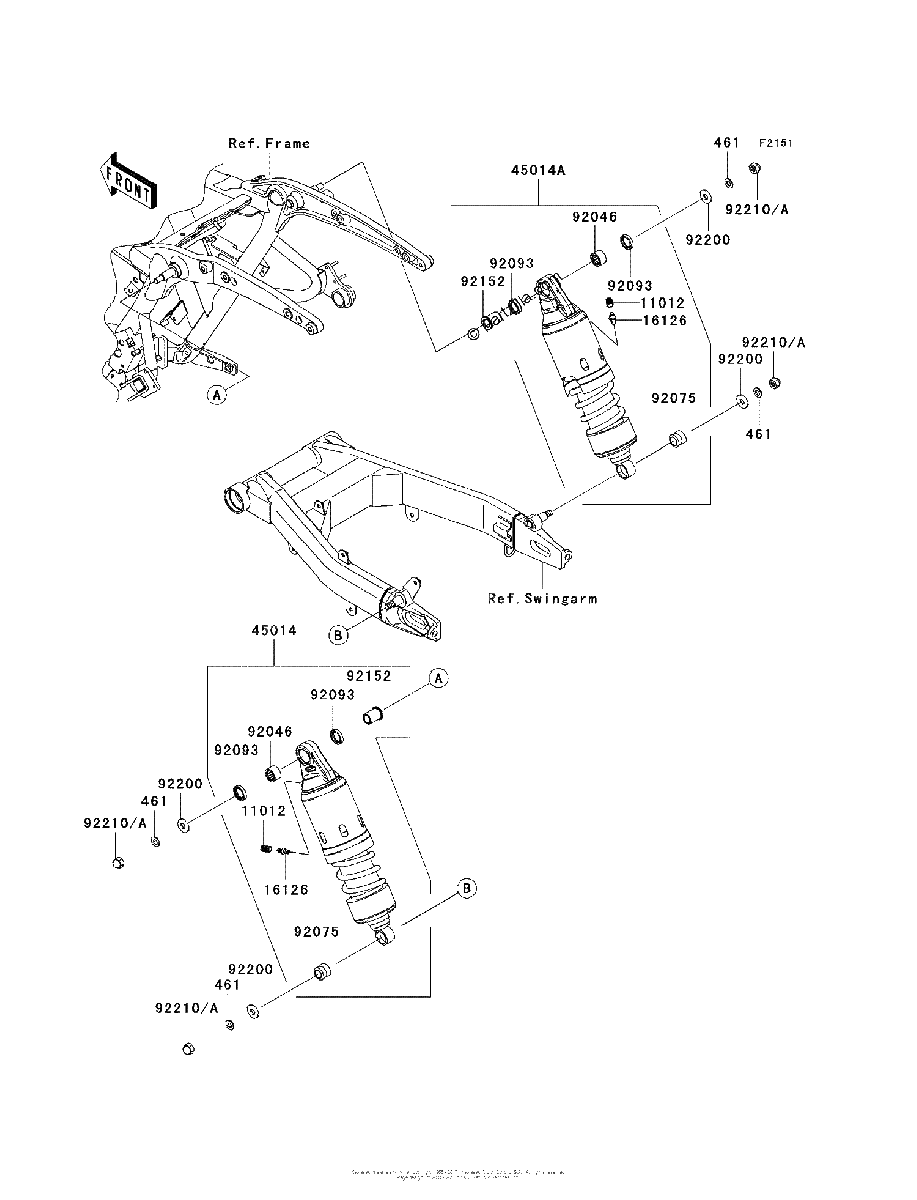 Diagrama de SUSPENSION SHOCK ABSORBER