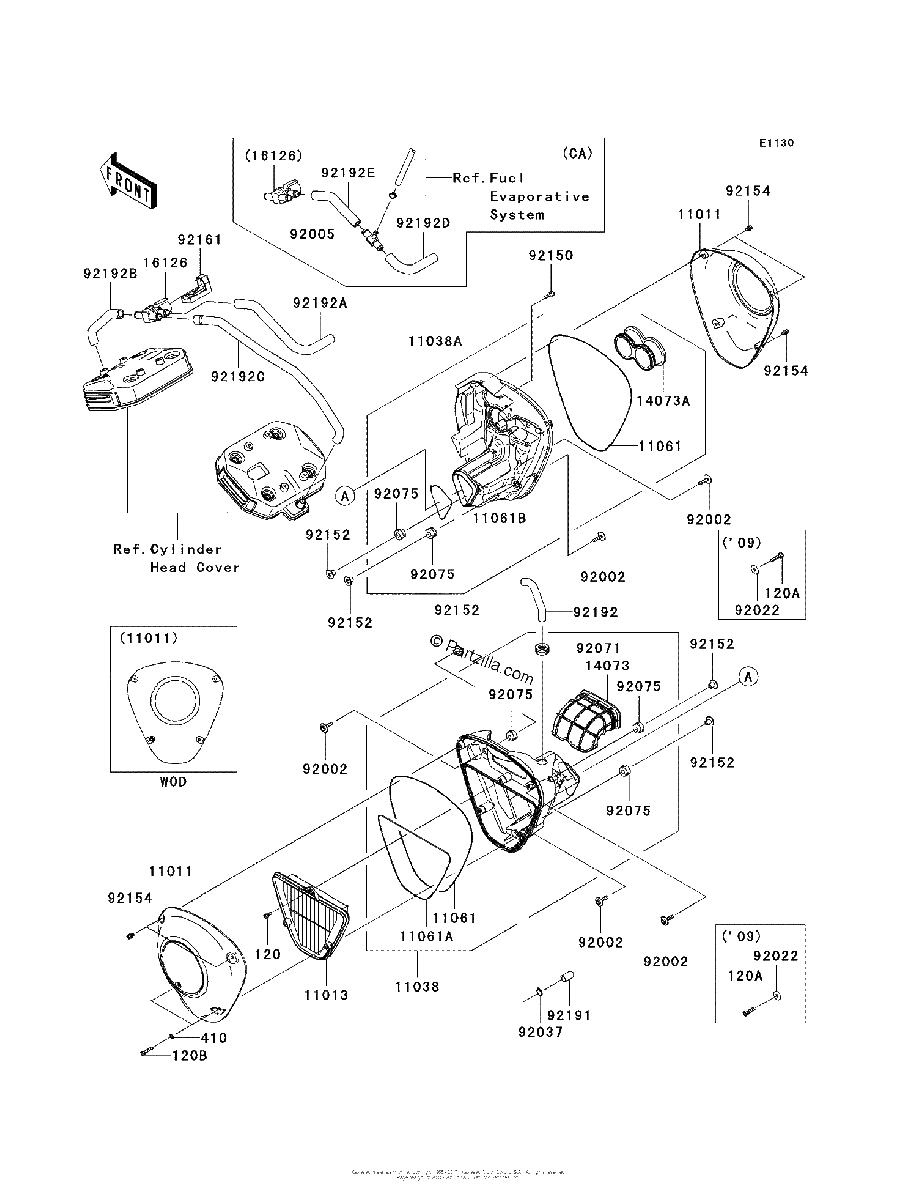 Diagrama de AIR CLEANER